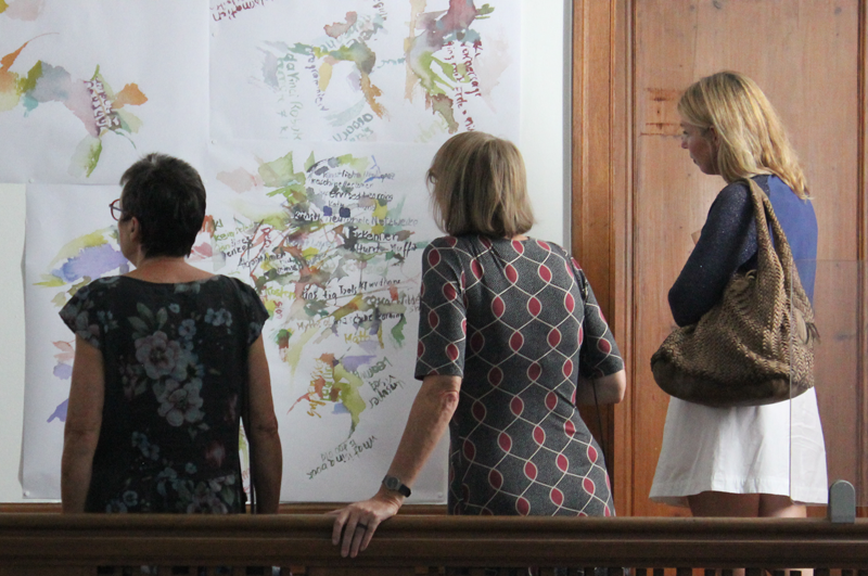 Kirsten Kötter: Artistic Research Digitalstadt Darmstadt. Exhibition: Positionen 2018. 
  Digitale Stadt, group show, Designhaus Darmstadt, Germany, 16.08.2018 – 09.09.2018, exhibition view (Kirsten Kötter)