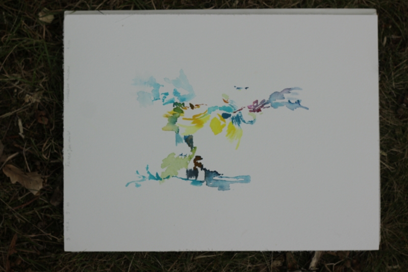 2025-08-19_malathon-chemitz_03_2786, watercolour, 24 × 32 cm (Kirsten Kötter)