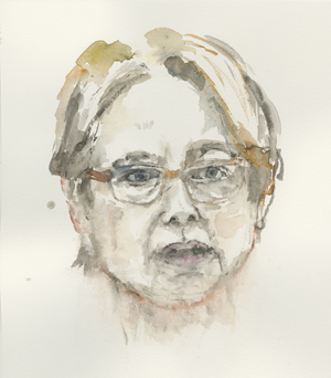 kirsten-koetter_2020-11-23_dagmar-ernst,  
  watercolour (Kirsten Kötter)