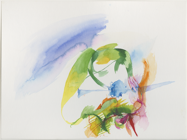 2003_garten-oberstedten (6.2), Taunus by Oberstedten in Oberursel near Frankfurt/Main, watercolour, 30 × 40 cm (Kirsten Kötter)