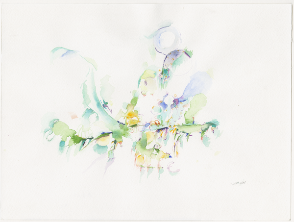 2003_zweig, watercolour, 24 × 32 cm (Kirsten Kötter)