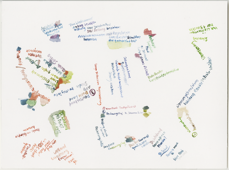 2019-05-29_ausschuss-medien, watercolour, 30 × 40 cm (Kirsten Kötter)