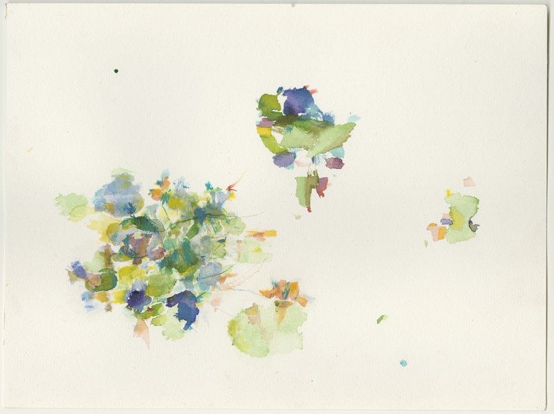 2020-05-14_19_fischteich, watercolour, 24 &times; 32 cm (Kirsten Kötter)