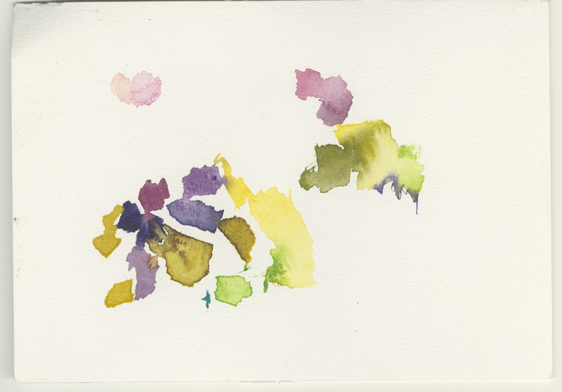 2020-05_fischteich, watercolour, 12 &times; 17 cm (Kirsten Kötter)