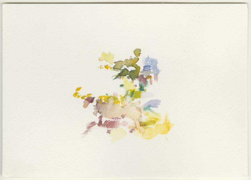 2021-12-18_kl-feldberg-lichtung, watercolour, 17 &times; 12 cm (Kirsten Kötter)